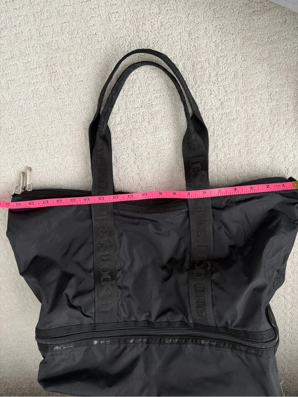 Lesportsac Black Nylon Duffel Bag